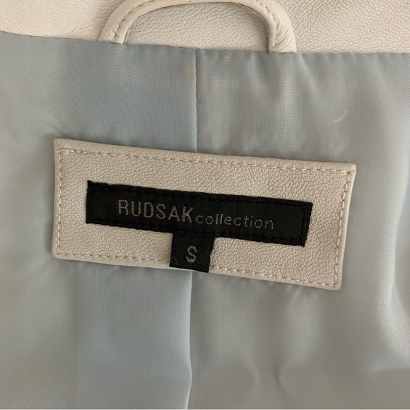 RUDSAK - White Leather Jacket - Picture 11 of 12
